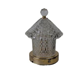 Lámpara de escritorio LED creativa de cristal, con carga USB, atenuación tricolor, táctil, para dormitorio, sala de estar, comedor, iluminación ambiental. - Product Image 5