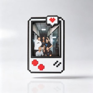 Aimant de réfrigérateur en PLA imprimé en 3D pour cadre <span class=keywords><strong>photo</strong></span>, avec un design rétro de dessin animé mignon, 3 pouces, décoration pour la Saint-Valentin - Product Image 3