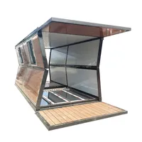 Modernes Falt container haus Bewegliches Miniatur-Falt kasten haus Modulares Falthaus ist für den vorübergehen den Gebrauch geeignet.