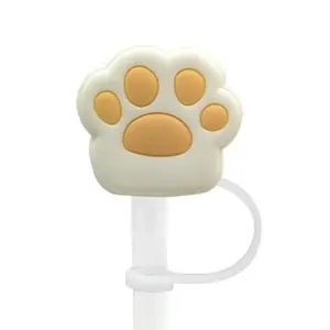 Cute Dog series Straw cap cup accessories Straw cap Dust proof plug straw cap