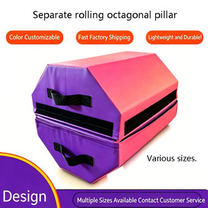 High Quality PVC Octagon Tumbler <strong>Mat</strong> Sponge Gymnastics Training Equipment for Skill Development &amp; Tumbling Exercise - Product Image 1