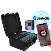 Machine tout-en-un professionnelle portable 8-CH avec boîte d'amplificateur mélangeur d'effets de lecture BT de puissance 350W * 2