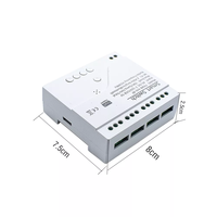 Interrupteur sans fil Tuya Smart Life 4 canaux, émetteur et récepteur RF, contrôle via l'application Smart Life Wifi, commande vocale TUYA Smart avec Alexa