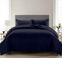 Ensemble de literie 100% coton pour hôtel de luxe pour lit Queen/King Size drap de lit plat personnalisé taie d'oreiller housse de couette pour usage domestique