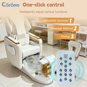 كرسي سبا كهربائي قابل للإمالة للقدمين، كرسي سبا مريح للعناية بالأظافر، كرسي مانيكير وباديكير لصالونات الأظافر - Product Image 5