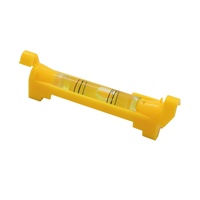Niveau à bulle industriel Powerlift SP021 rouge 1D, mini niveau linéaire en plastique avec précision 1 et plage de mesure 0-10