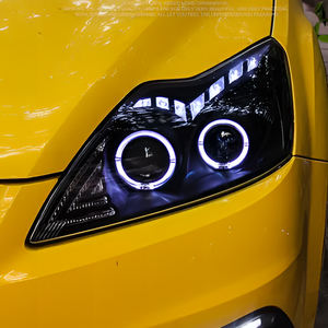Gruppo fari Auto a LED per <span class=keywords><strong>Ford</strong></span> Focus 2009-<span class=keywords><strong>2011</strong></span> 100W luce lampeggiante 2 proiettore obiettivo 6500K luci anteriori aggiornamento - Product Image 4