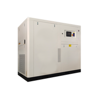 Compresseur d'air à vis sans huile AirStone 55kW 8/10/12.5bar lubrifié à l'eau, portable, avec moteur PLC, pour production industrielle de PET, propre