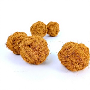 Natural Coconut Fiber Balls Eco Friendly Pet <b>Toy</b> for Cats Made in Vietnam - Product Image 1