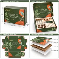 Boîte d'expédition personnalisée pour la propagation des plantes, kit d'emballage rigide en papier pour le jardinage intérieur