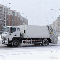 Camion Compacteur à Ordures Diesel Dongfeng 4x2 à Transmission Manuelle, Capacité 5-20 Tonnes, Boîte de Vitesses, Moteur Principal, Chargeur Arrière, Euro 6