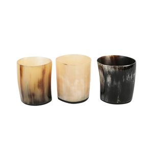 แก้วเขาควายธรรมชาติงานขัดเงาสำหรับงานธีมยุคกลาง - Product Image 1