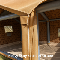 Tente gonflable de luxe de style Majlis arabe pour le camping dans le désert, quatre saisons, imperméable, résistante aux UV, en PVC, maison automatique