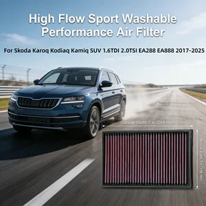 Filtro de Aire Deportivo Lavable de Alto Flujo 5Q0129620B para <span class=keywords><strong>Skoda</strong></span> <span class=keywords><strong>Karoq</strong></span> <span class=keywords><strong>Kodiaq</strong></span> <span class=keywords><strong>Kamiq</strong></span> SUV 1.6TDI 2.0TSI EA288 EA888 2017-2025 - Product Image 1