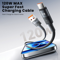 Câble de charge rapide Toocki haute puissance 120W, 6A, transfert de données 480 Mbps, puce intelligente, câble tressé en nylon pour usage quotidien