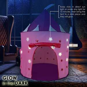 Juego de tienda de campaña de princesas con túnel para niños, carpa de juego Pop-Up, <span class=keywords><strong>Combo</strong></span> de túnel para gatear - Product Image 2