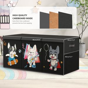 फोल्डेबल सिलाई बहु-कार्य खिलौना संगठन पोर्टेबल और फोल्डेबल खिलौना भंडारण कपड़े क्यूब भंडारण बेन - Product Image 6