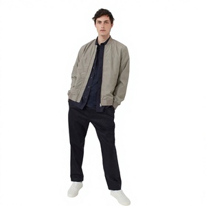 Custom Warm Padded <b>Mens</b> Winter Bomber Jacket Polyester Quilted Lined <b>Thermal</b> Thick Streetwear Casual Bomber Jackets - Product Image 2