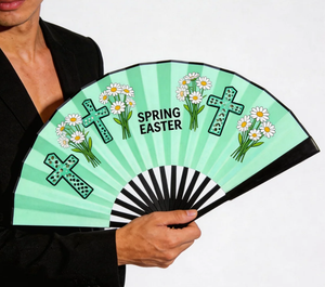 Easter Day Folding Hand <b>Fan</b> Modern Detachable New Arrival Professional <b>Handheld</b> <b>Fan</b> - Product Image 4