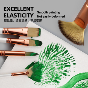Ensemble de pinceaux aquarelle Loseiltin pour artistes et débutants, poils en nylon, manche en bois, pinceaux pour la <span class=keywords><strong>peinture</strong></span> - Product Image 5