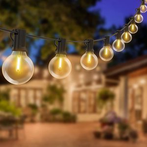 <span class=keywords><strong>Guirnalda</strong></span> de <span class=keywords><strong>luces</strong></span> para exteriores, bombillas G40 transparentes de 25 pies, para Patio <span class=keywords><strong>guirnalda</strong></span> de <span class=keywords><strong>luces</strong></span>, decoración de bodas y calles - Product Image 4