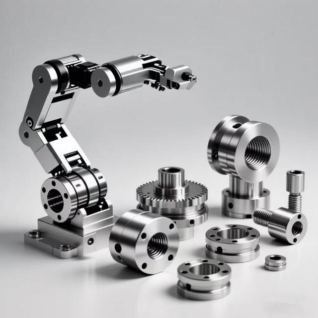 Drone Accessories 3D Non-standard Precision CNC Machining Service Manufacturer Supply Aluminum Alloy Robot Joint Arm Parts Shell