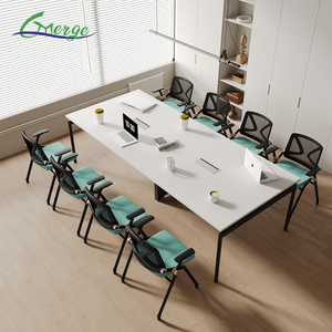 Table de conférence modulaire extensible intelligente Glory Merge pour 12 personnes, écologique, avec garantie de 10 ans, table de salle de réunion moderne - Product Image 2