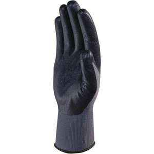 DELTA PLUS - VE722NO07 Gant en tricot polyester gris-noir avec paume en mousse nitrile (multipack)-GANTS EAN 3295249177621 - Product Image 2