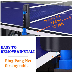 Filet de tennis de table en plastique de bonne qualité, portable, avec <span class=keywords><strong>logo</strong></span> personnalisé pour usage amateur et professionnel - Product Image 6