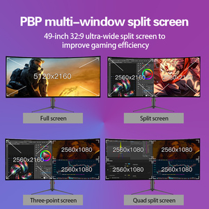Ultra Wide 49-inch 5K 144Hz PBP KVM LED Display High-Definition Curved Screen Adjustable <b>Bracket</b> for PC Office Gaming DP - Product Image 2