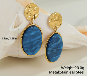 Kalung & Anting Liontin Motif Leopard Kreatif Hip-Hop Vintage dengan Rumbai Panjang Perhiasan Impor - Product Image 5