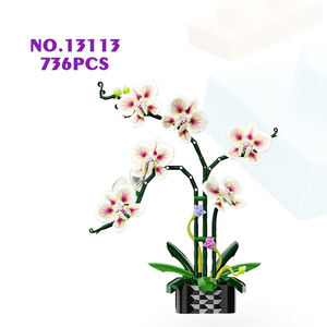 MJI 13113 Bloques de Construcción de Flores de Cymbidium, Modelo de Adorno, Partículas Pequeñas, Juego de Bloques de Construcción Educativos para Niños, Juguete de Plástico - Product Image 1