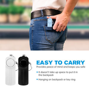 SOS <span class=keywords><strong>panique</strong></span> LED lampe de poche sécurité porte-clés Protection 130Db son sûr Anti <span class=keywords><strong>attaque</strong></span> sécurité torche d'alarme personnelle - Product Image 6
