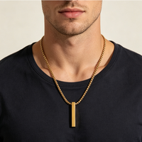 Collier carré créatif en alliage, best-seller, collier en métal personnalisé, collier pendentif, collier décoratif personnalisé pour couple