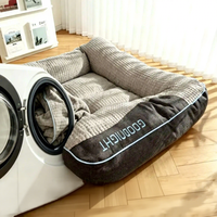 Lit orthopédique pour chien sur mesure, rembourré et épais, protection de la colonne vertébrale, canapé-lit pour animaux de compagnie, amovible et lavable, pour grands chiens