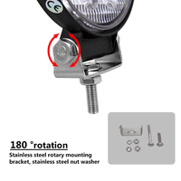 9 LED 4 pouces 27W lampe de travail 12V 24V voiture projecteur LED Mini LEDbar pour Auto camion route tout-terrain accessoires nouvel état