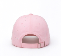 Casquettes de baseball ajustables en strass brillants et perles de cristal, casquettes de baseball tendance en forme de cœur pour la Saint-Valentin 2026