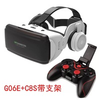 Lunettes VR Réalité Virtuelle 3D, Casque Google Cardboard pour Smartphone Android, Lunettes Virtuelles avec Manette de Jeu