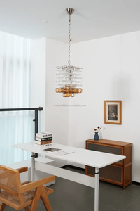 Trang Trí Hiện Đại Rõ Ràng & Hổ Phách Murano Thủy Tinh Vuông Đèn Chùm Cho Phòng Khách Phòng Ngủ Nhà Hàng Cafe Văn Phòng Bắc Âu Đèn Chùm - Product Image 4