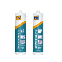 Scellant en silicone transparent de 310 ml, imperméable, flexible, industriel