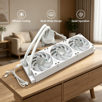 Enfriador Líquido para CPU SM-360W/B-Y8, Refrigeración por Agua ARGB AIO para Intel 1700 1851 115X AMD AM5 AM4, Ventilador de Refrigeración para PC de Escritorio para Juegos