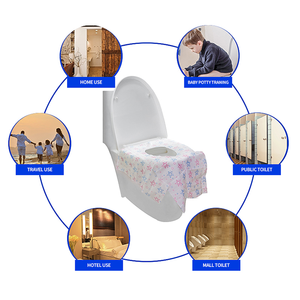Copriwater Monouso Adesivo Personalizzato in Tessuto Non Tessuto, Ecologico, per Viaggi, Prezzo Basso, Produzione Cinese - Product Image 4