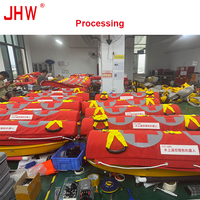 Bateau de sauvetage robotisé intelligent télécommandé JHW en PEHD pour 4 à 6 personnes, idéal pour les exercices maritimes et les interventions en cas d'inondation