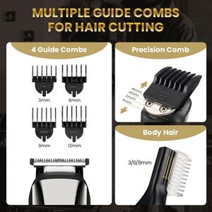 Recortadora Eléctrica 6 en 1 para Nariz, Cuerpo y Rostro, Afeitadora, Recortadora de Barba para Hombre, Máquina de Afeitar, Recortadora de Cabello - Product Image 5