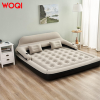 WOQI-Lit Gonflable Moderne avec Dossier Amovible, Canapé Pliable en PVC pour Chambre et Salon