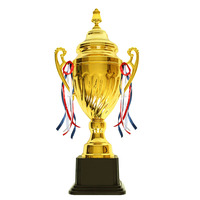 Base de trophée portable plaquée or, grande taille, or et argent au choix, pour récompenses sportives de football, basketball, plongée, natation
