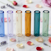 Embouts en spirale en verre ambre orange