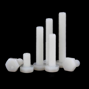 <span class=keywords><strong>Nylon</strong></span> Sechs kant schraube Isolier verschluss weiß <span class=keywords><strong>Nylon</strong></span> Kunststoffs ch raube Voll gewinde Nylons ch raube - Product Image 3