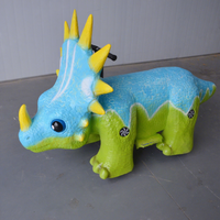 Scooter dinosaure animatronique 3D électrique pour parc d'attractions, voiture dinosaure pour enfants