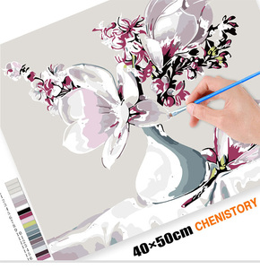 Chenistory 997282 Tùy Chỉnh Ảnh <span class=keywords><strong>Canvas</strong></span> Sơn Paris Đường Phố Tự Làm Tường Trang Trí Nghệ Thuật Handpainted Phong Cách Hiện Đại Cho Home & Trẻ Em - Product Image 3